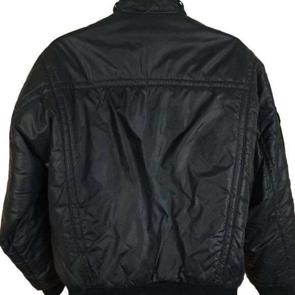 Trucking Cafe Racer Jacket Vintage 80s Trucker Racing Mens Size Medium - Picture 3 of 5